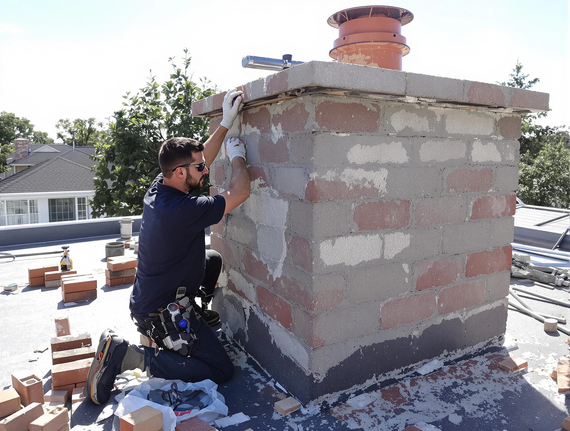 Advanced chimney repair process by Kimberly Chimney Sweep in Kimberly, AL